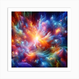 Psychedelic Abstract Painting Art Print