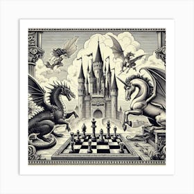 Chess Game 4 Art Print
