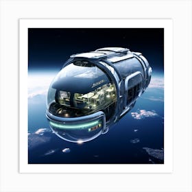 Futuristic Spaceship 1 Art Print