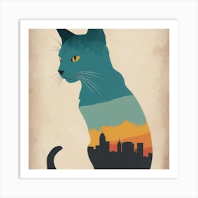 City Cat Art Print