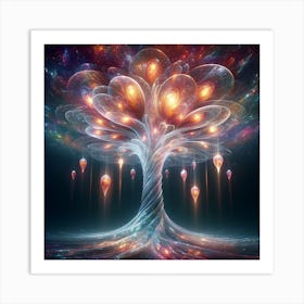 Glass tree 2 Art Print