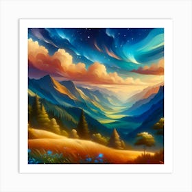 Landscape Painting 182 Art Print