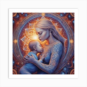 Mother And Child 2 Art Print