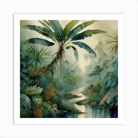 Tropical Jungle Art Print