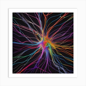 Colorful Brain 6 Art Print