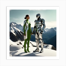 Futuristic Couple 109 Art Print