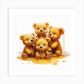 Teddy Bears 1 Art Print