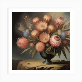 Australian Flower Bouquet 1 Art Print