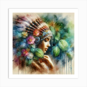 Indian Woman 1 Art Print