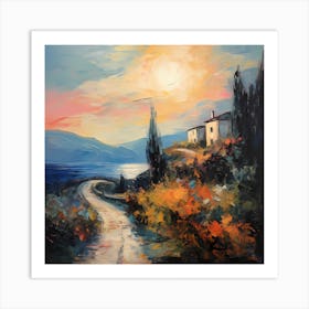 Azure Symphony in Tuscany Art Print