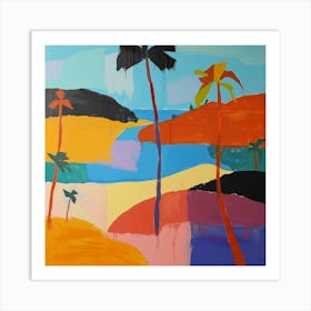 Abstract Travel Collection Dominican Republic 2 Art Print