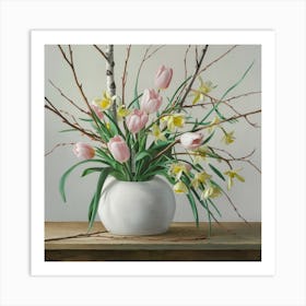 Spring Tulips Art Print