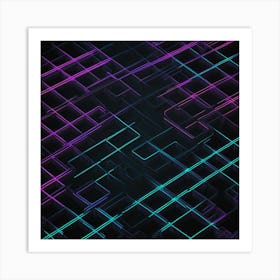 Abstract Geometric Pattern 47 Art Print