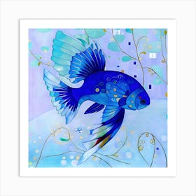 Flowing Fantasy Fish Art Print