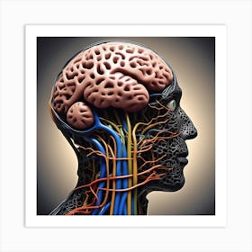 Brain And Spinal Cord Art Print