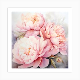 Pink Peonies 6 Art Print