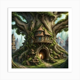 Tree House 1 Art Print