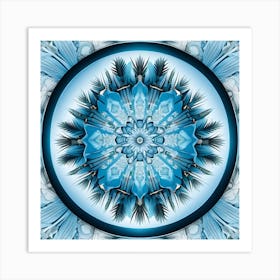 Blue Mandala Art Print