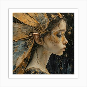 Gold Fairy Art Print