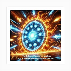 Celestial Firewall Flame Mirror Art Print