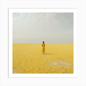 Yellow Vast Nothingness 2 Art Print