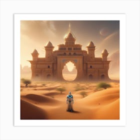 Sand Castle In The Desert 1 Art Print