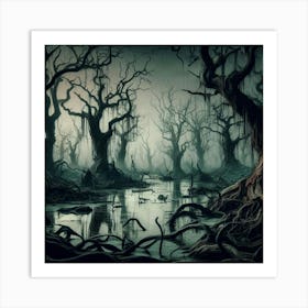 Dark Forest 54 Art Print