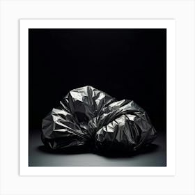 A Discarded Polyethylene Wrapper Artfully Crumpled At The Center Of The Scene Mindlessly Strewn En 2 1 Art Print