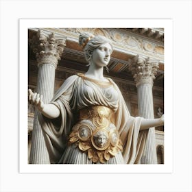 Statue Of Aphrodite 4 Art Print