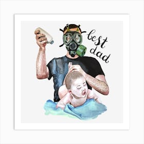 Best Dad Father's Day Art Print