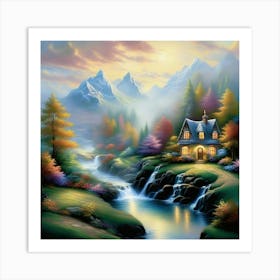 House By The Stream 3 Art Print