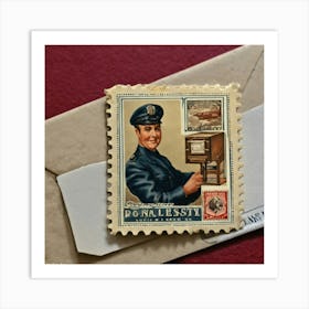 Postage Stamp 19 Art Print