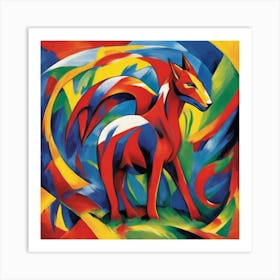 Franz Marc inspired painting 7 Art Print