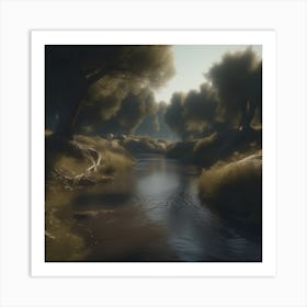 River In The Woods 19 Art Print