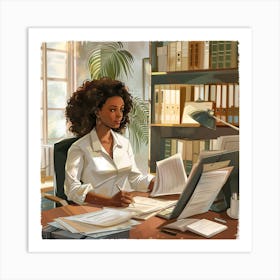 Office Chic 2 Art Print