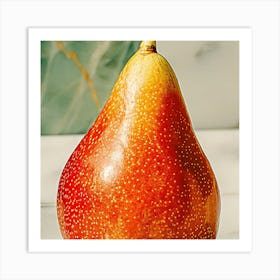 Red Pear Art Print