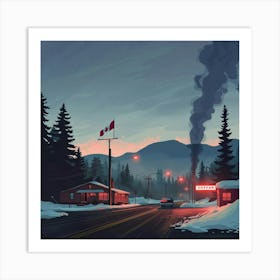 Winter Scene Art Print