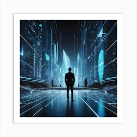 Futuristic Cityscape 11 Art Print