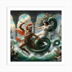 Aphrodite And Adonis Art Print