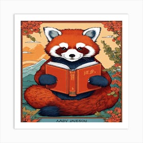 Wes Anderson Style Red Panda (1) (1) Art Print