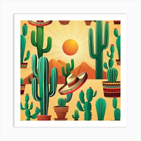 Mexican Cactus 64 Art Print