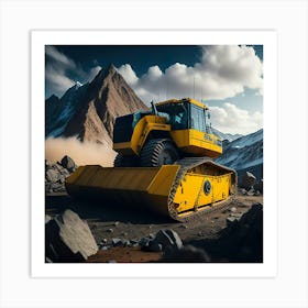 Buldozer Mountain (15) Art Print