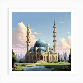 Islamic Mosque paintings Art Print