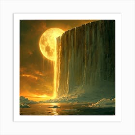 Ice Waterfall Art Print