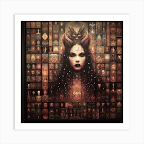 Demon Woman Art Print