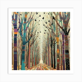 Colorful Trees 10 Art Print