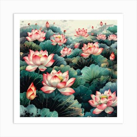 Lotus Flower Art Print