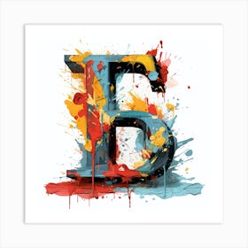 Letter B 12 Art Print