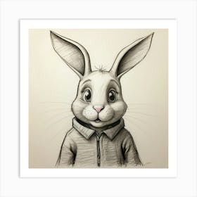 Bunny Drawing 9 Art Print