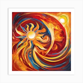 An Abstract Sun One Art 8 Art Print